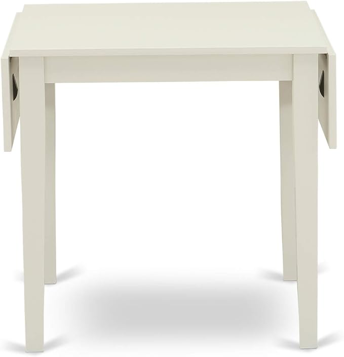 East West Furniture NDVA3-LWH-C 3 Piece Kitchen Table & Chairs Set Contains a - Image 7