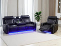 Leather Power Reclining Sofa Set, Home Theater Recliner Sofa & Chair by LYfurniture