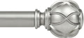 KAMANINA Curtain Rods for Windows, Antique Silver Curtain Rod 32 to 58 Inch by KAMANINA