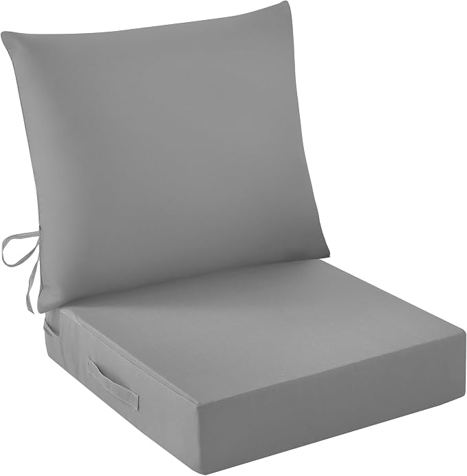 IASEAHK Outdoor Seat Cushion Set, Waterproof & Fade Resistant Patio Chair by IASEAHK