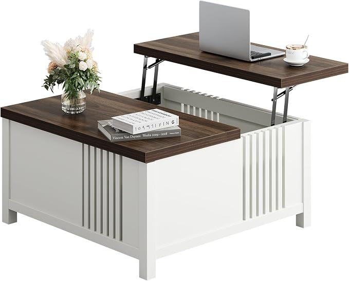 knoworld Farmhouse Lift Top Coffee Table - Image 9