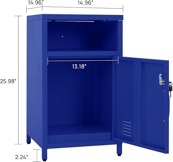 ALBAD Compact Metal Nightstand - Image 2