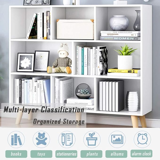 IOTXY Wooden Open Shelf Bookcase - Image 6