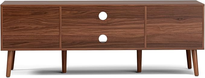 LCRBOL TV Stand for Living Room, Mid Century Modern Entertainment Center for - Image 7