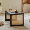 Japanese Wooden Bay Window Nightstand Coffee Table Sofa Side Table Square Tea by Unknown