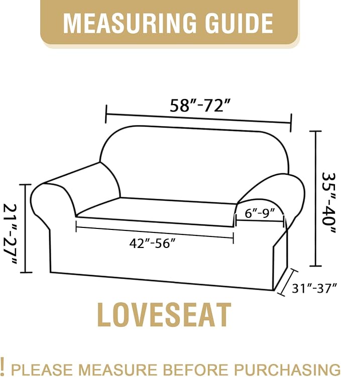 H.VERSAILTEX Floral Pattern Loveseat Cover Printed 2 Cushion Sofa Cover High - Image 4