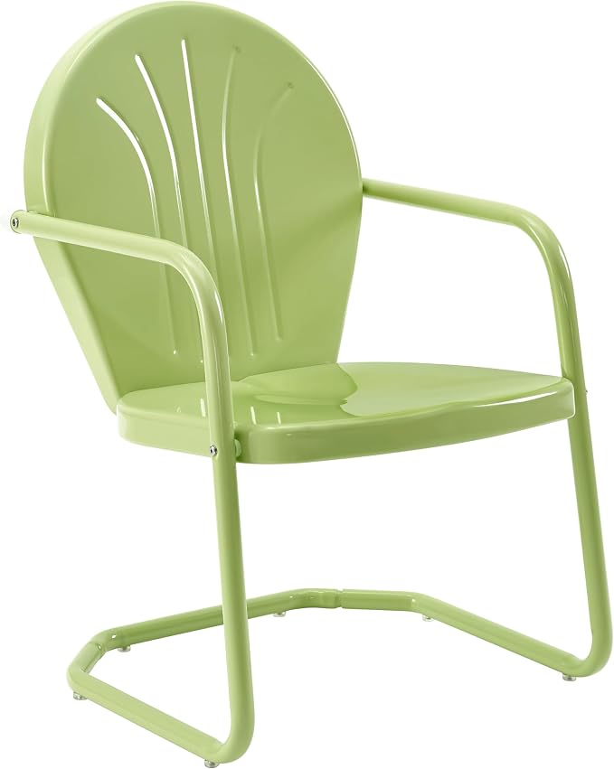 Crosley Furniture Griffith Outdoor Chair, Retro Metal Patio Chairs by CrosleyFurniture