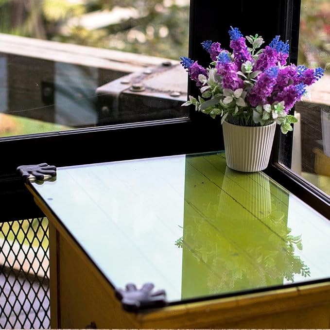 Dulles Glass 22 inch Square Glass Table Top - Image 8