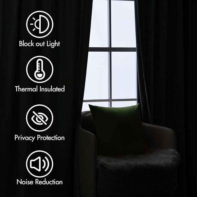 MIULEE Velvet Curtains 108 inches - Image 5