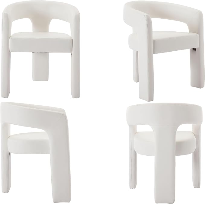VESCASA Faux Leather Barrel Dining Chair - Image 6