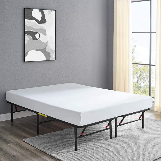 Amazon Basics Bed Frame with Storage, Foldable Metal Platform, Sturdy Steel - Image 10