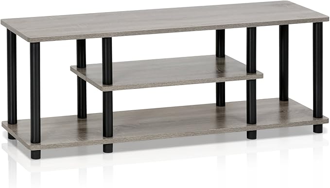 Furinno Turn-N-Tube No Tools 3D 3-Tier Entertainment TV Stand up to 50 inch TV - Image 4