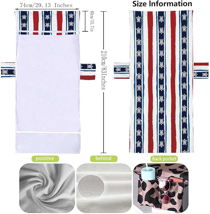 Irisbell Lounge Chair Towel Cover - Image 6