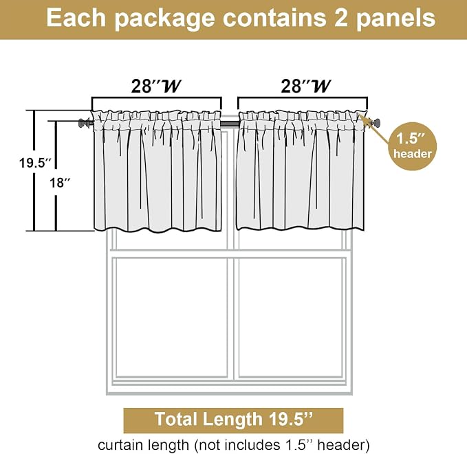 Lecloud Leia Navy Blue Valances - Image 3