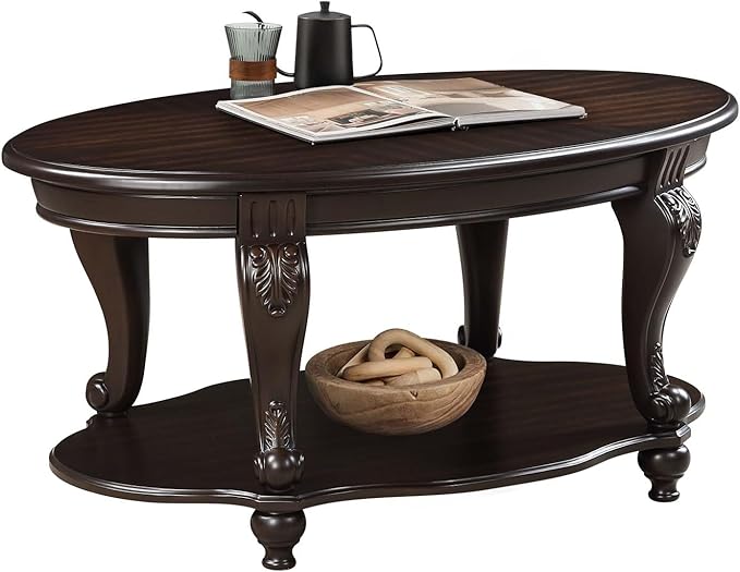 Solid Wood Coffee Table Set for Living Room, Coffee Table & 2 End Side Table - Image 6