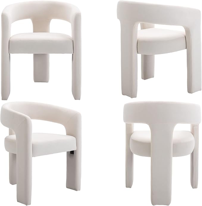 VESCASA Velvet Barrel Dining Chair - Image 7