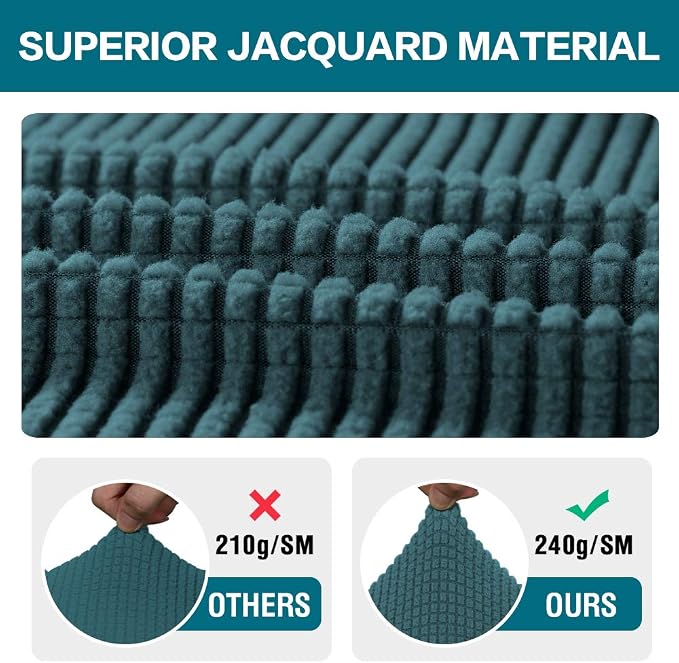 Turquoize Stretch Bar Stool Cover Counter Stool Pub Chair Slipcover - Image 3