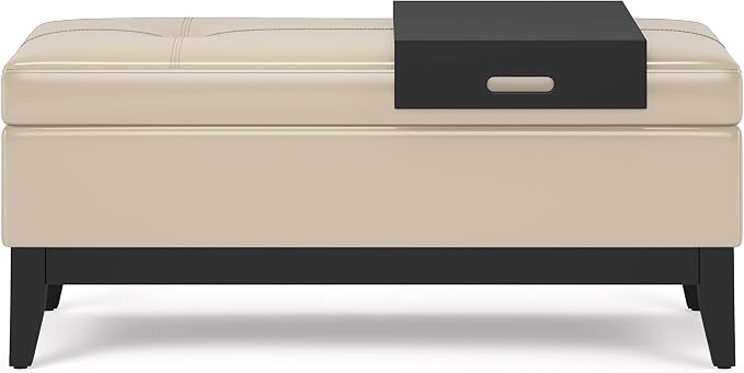 SIMPLIHOME Oregon Storage Ottoman Bench - Image 5