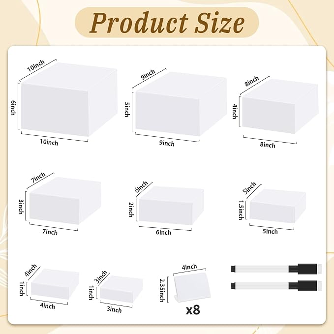 8Pcs Buffet Risers, Large Food Risers - Image 2