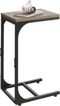 WLIVE C Shaped End Table, Small Couch Side Tables by WLIVE