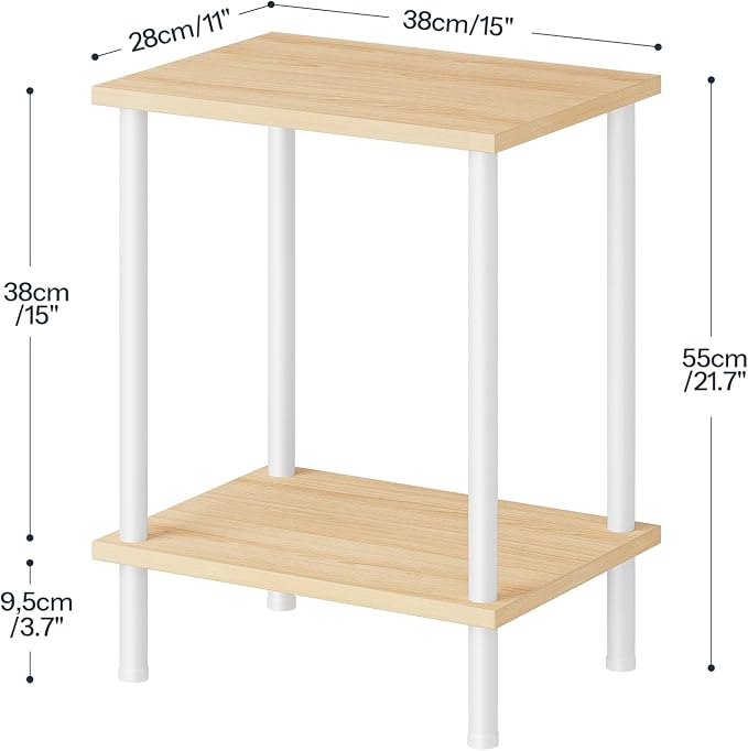 HOOBRO End Table, Small Side Table, Nightstand - Image 3