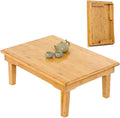 Foldable Bamboo Table, Japanese-Style Household Square Bamboo Table, Low Bamboo by BXZAY