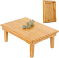 Foldable Bamboo Table, Japanese-Style Household Square Bamboo Table, Low Bamboo by BXZAY