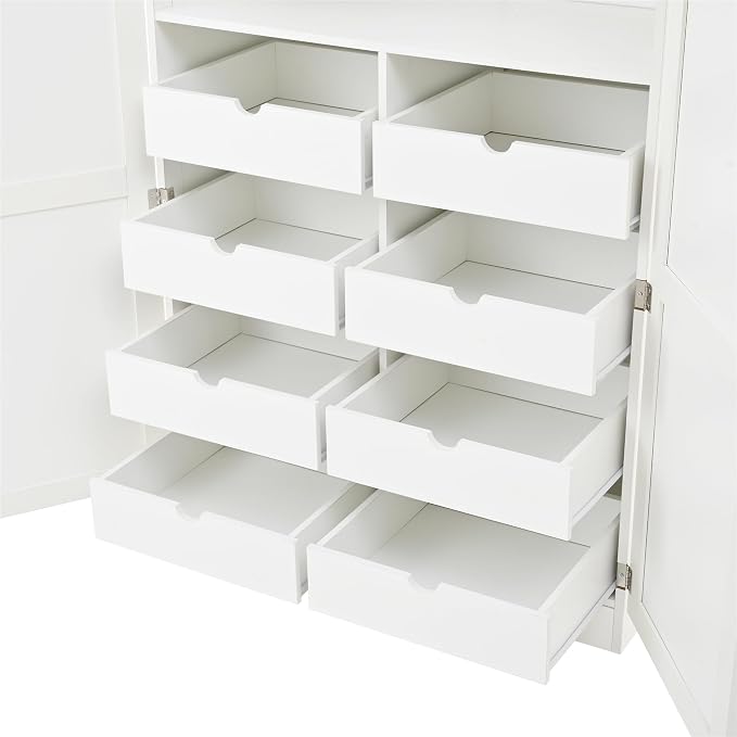 VilroCaz Freestanding Kitchen Pantry Tall Storage Cabinet, Wooden Kitchen - Image 8