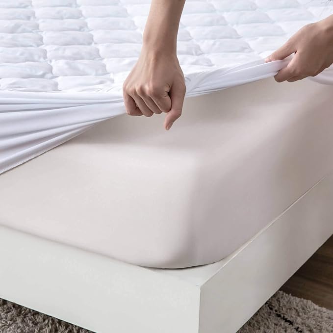 Quilted Waterproof Full Size Mattress Protector Pad - Image 2