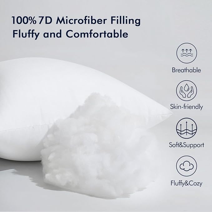 MIULEE Throw Pillow Insert Premium Pillow Stuffer Sham Rectangle - Image 4