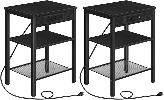 HOOBRO Side Tables Set of 2 by HOOBRO