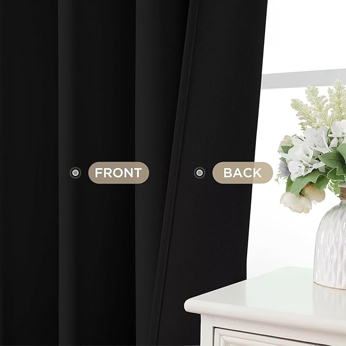 Joydeco Blackout Curtains 108 Inch Long 2 Panels Set, Room Darkening Thermal - Image 9