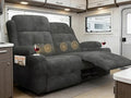 Reclining Loveseat, 55.1" RV PU Leather Wall Hugger Recliner Love Seats Sofa by FurgattiEnjoyYourLife