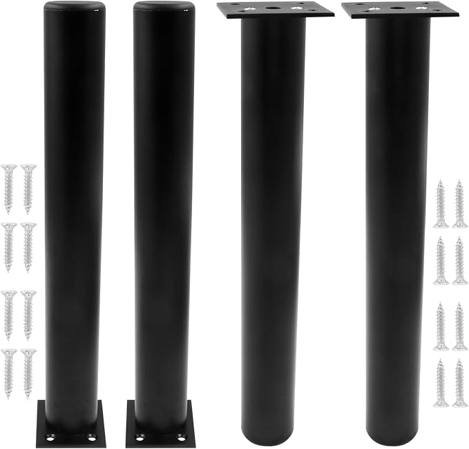 Set of 4 Aluminum Alloy Furniture Legs 12 Inch Height, 1.5 Inch Diameter - Image 5