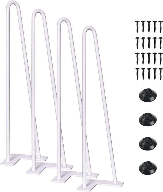SMARTSTANDARD 16 Inch Heavy Duty Hairpin Furniture Legs, Metal Home DIY Projects by SMARTSTANDARD