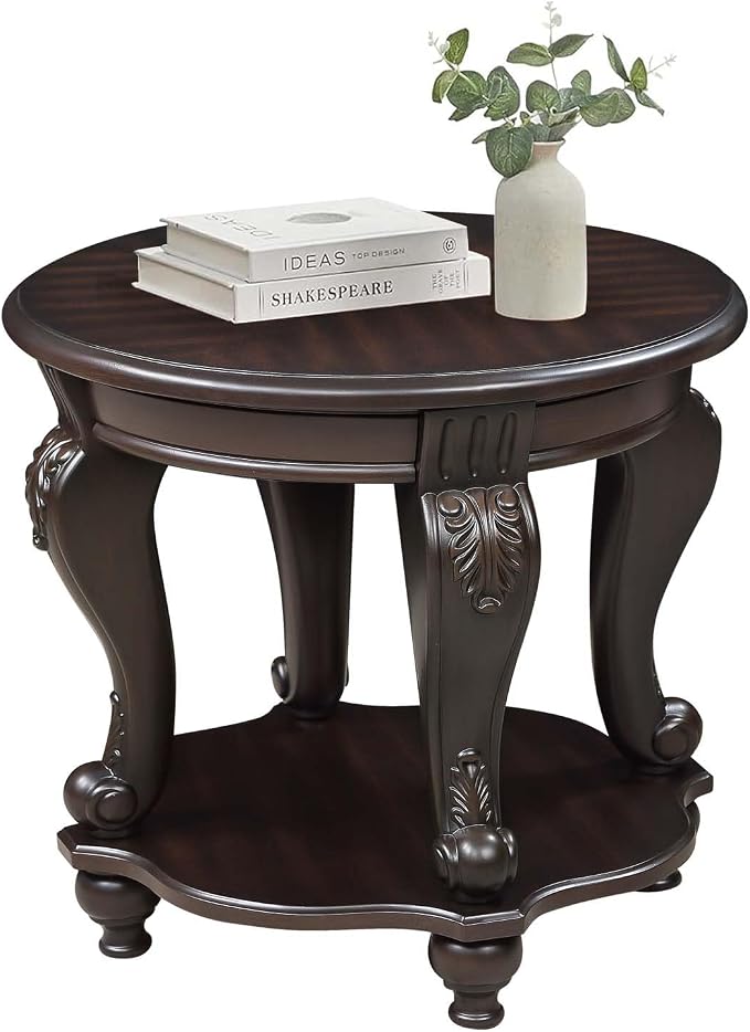 Solid Wood Coffee Table Set for Living Room, Coffee Table & 2 End Side Table - Image 7