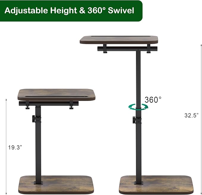 TV Tray Side Table for Couch - Image 6