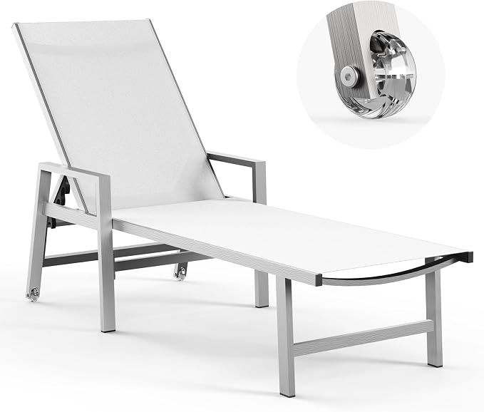 Vexwalx Patio Chaise Lounge Outdoor by Vexwalx