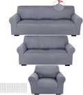 Peryiter 3 Pcs Couch and Loveseat Covers Set Sofa Cover by Peryiter