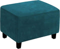 Ottoman Cover, Stretch Rectangle Velvet Ottoman Slipcovers of Foot Stool by LiveGo