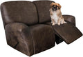 ANARACHON Leather Look Loveseat Recliner Covers Stay in Place 6-Piece Recliner by ANARACHON