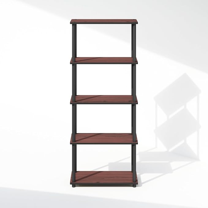 Furinno Turn-N-Tube Book Shelf, 5-Tier Bookshelf, Bookcase - Image 6
