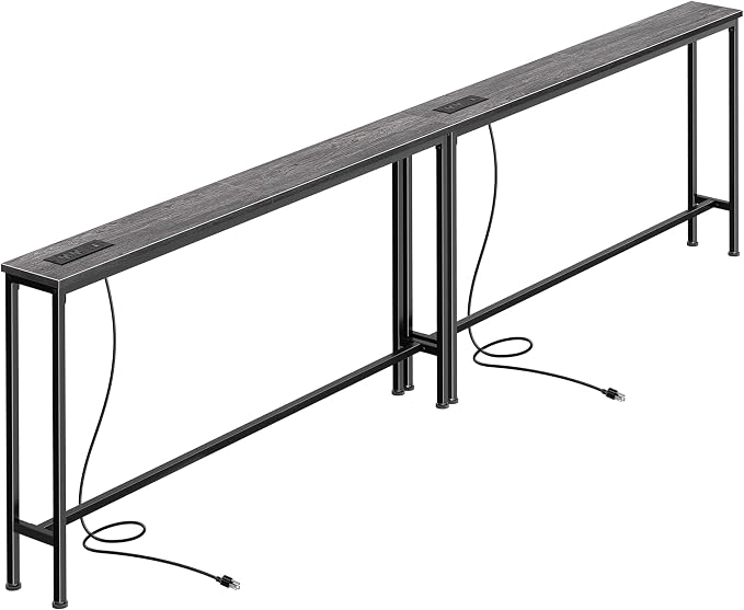 SUPERJARE 102.4 Inch Sofa Table by SUPERJARE