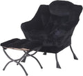 Welnow Lazy Chair with Ottoman, Modern Accent Chair with Armrests and a Side by LifeGetsBetterWithWelnow