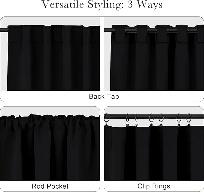 PONY DANCE Black Curtain Panels - Image 5