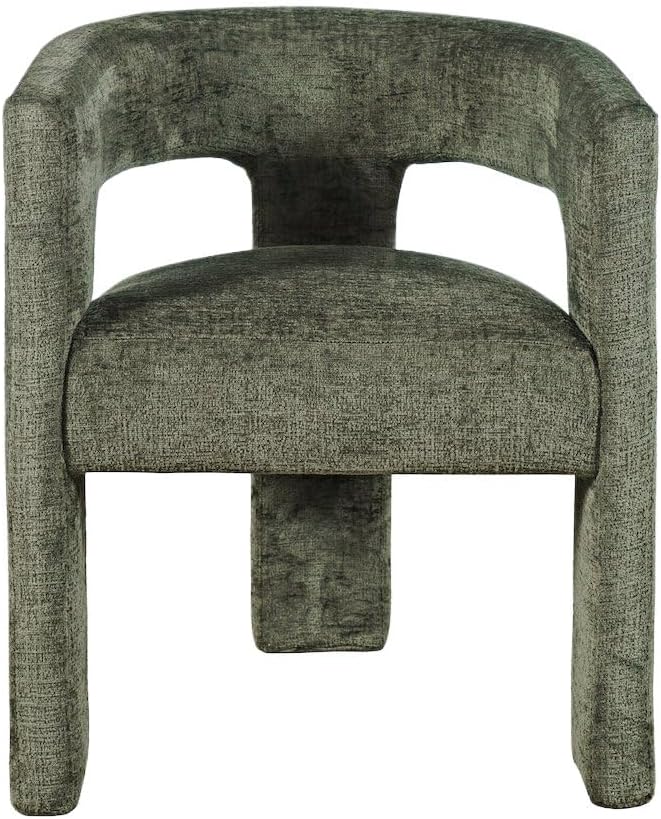 Jofran Gwen Jacquard Upholstered Accent Chair, Modern Luxury Plush Sculptural by Jofran+Inc.