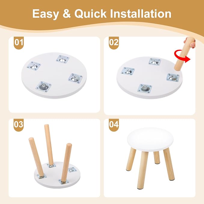 Wooden Step Stool for Kids, Children's Stool Matched Sensory Table, Children - Image 6