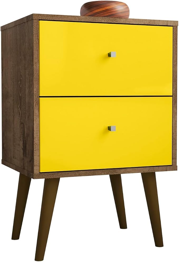 Manhattan Comfort Liberty Mid Century Modern Nightstand by ManhattanComfort