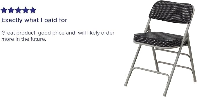 Flash Furniture HERCULES Series Premium Curved Triple Braced & Double Hinged - Image 6