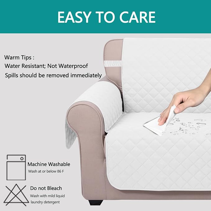 U-NICE HOME Recliner Chair Covers Reversible Chair Cover Pet Covers - Image 5